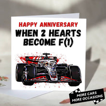 Load image into Gallery viewer, When 2 Hearts Become F1 Formula 1 Card
