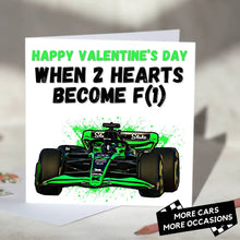 Load image into Gallery viewer, When 2 Hearts Become F1 Formula 1 Card
