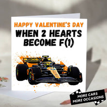 Load image into Gallery viewer, When 2 Hearts Become F1 Formula 1 Card
