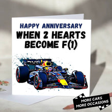 Load image into Gallery viewer, When 2 Hearts Become F1 Formula 1 Card
