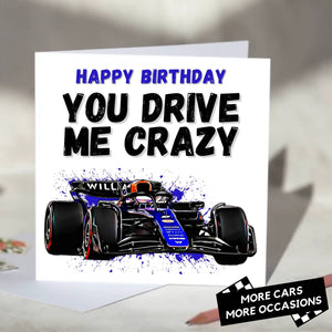 You Drive Me Crazy F1 Card