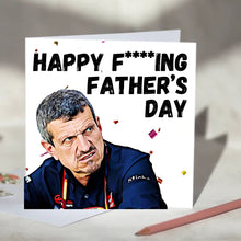 Load image into Gallery viewer, Guenther Steiner Father&#39;s Day F1 Card
