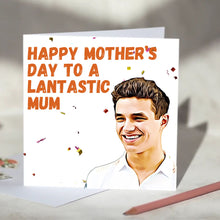 Load image into Gallery viewer, Lando Norris Father&#39;s / Mother&#39;s Day F1 Card
