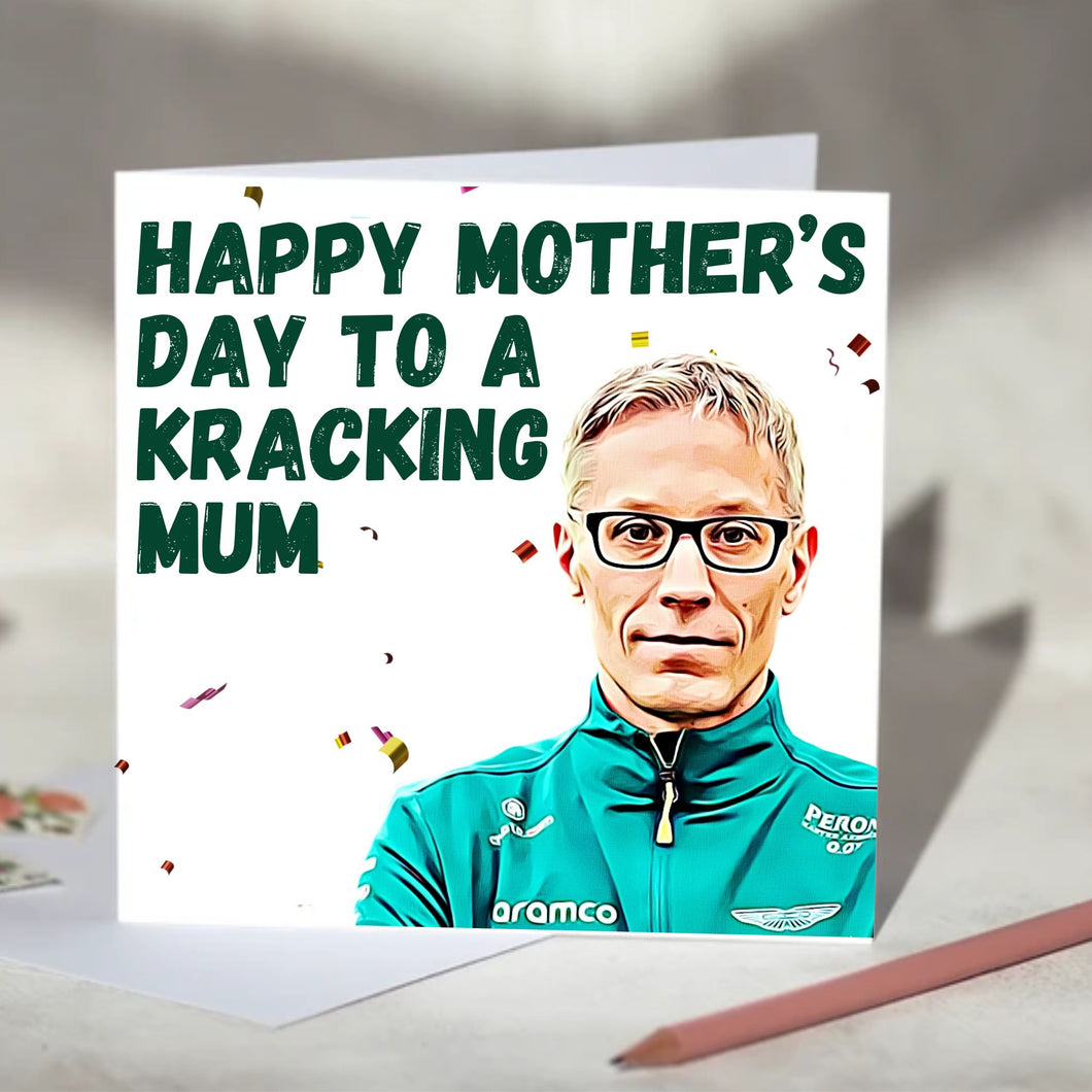 Mike Krack Aston Martin Team Principal F1 Father's / Mother's Day Card