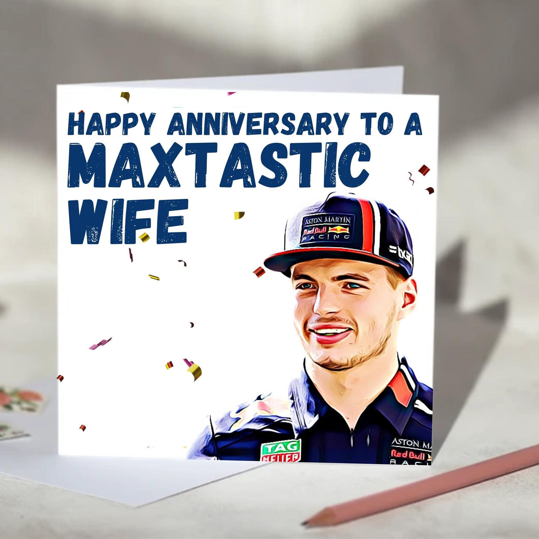 Max Verstappen Maxtastic F1 Card