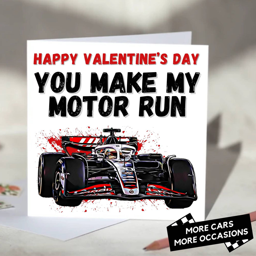 You Make My Motor Run F1 Card