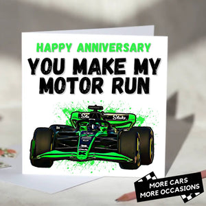 You Make My Motor Run F1 Card