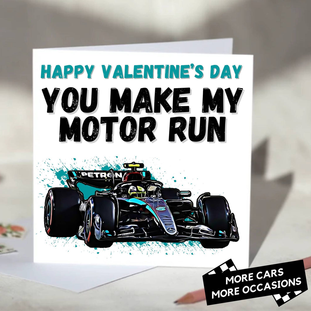 You Make My Motor Run F1 Card