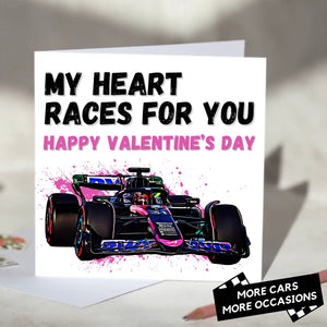 My Heart Races For You F1 Card