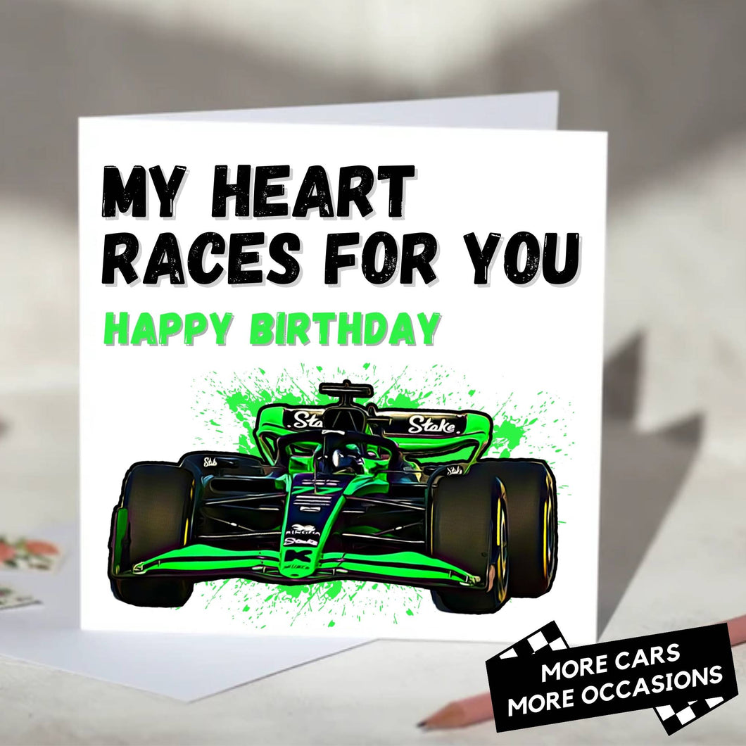 My Heart Races For You F1 Card