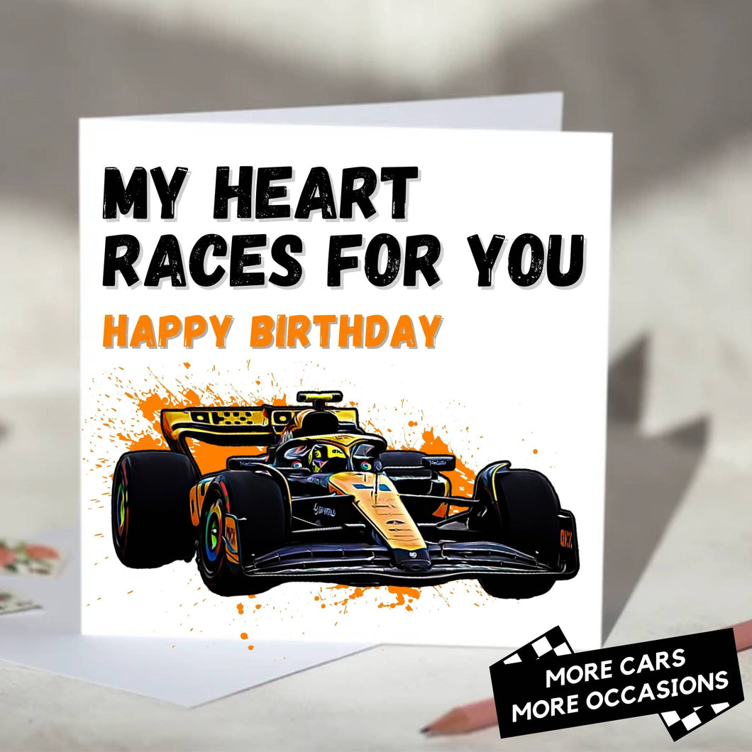 My Heart Races For You F1 Card