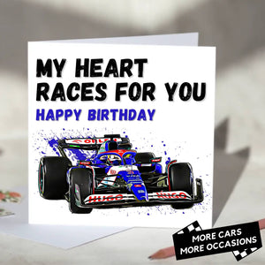 My Heart Races For You F1 Card