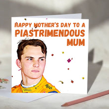 Load image into Gallery viewer, Oscar Piastri F1 Father&#39;s/ Mothers&#39; Day Card
