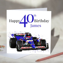 Load image into Gallery viewer, Visa Cash App RB F1 Personalised Birthday Card
