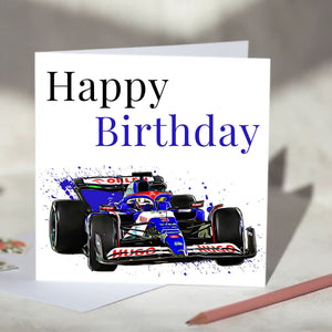 Visa Cash App RB F1 Personalised Birthday Card