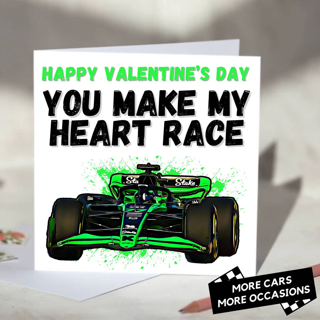 You Make My Heart Race F1 Card