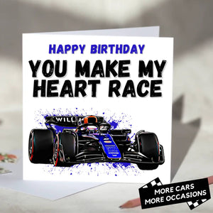 You Make My Heart Race F1 Card