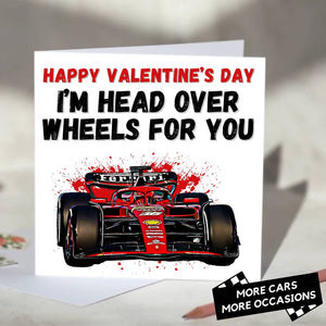 I'm Head Over Wheels For You F1 Card