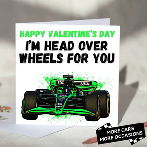 I'm Head Over Wheels For You F1 Card