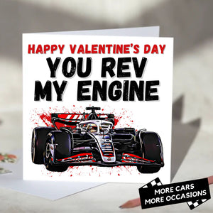 You Rev My Engine F1 Card