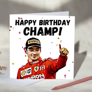 Charles Leclerc Champ Card