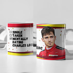 Single, Taken, Mentally Dating Lando Norris F1 Mug Gift