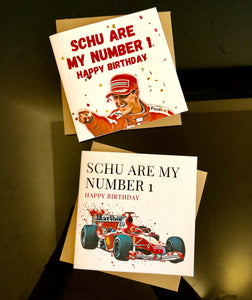 Schu Are My Number 1 Michael Schumacher Ferrari Car F1 Card