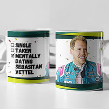 Load image into Gallery viewer, Single, Taken, Mentally Dating Kevin Magnussen F1 Mug Gift
