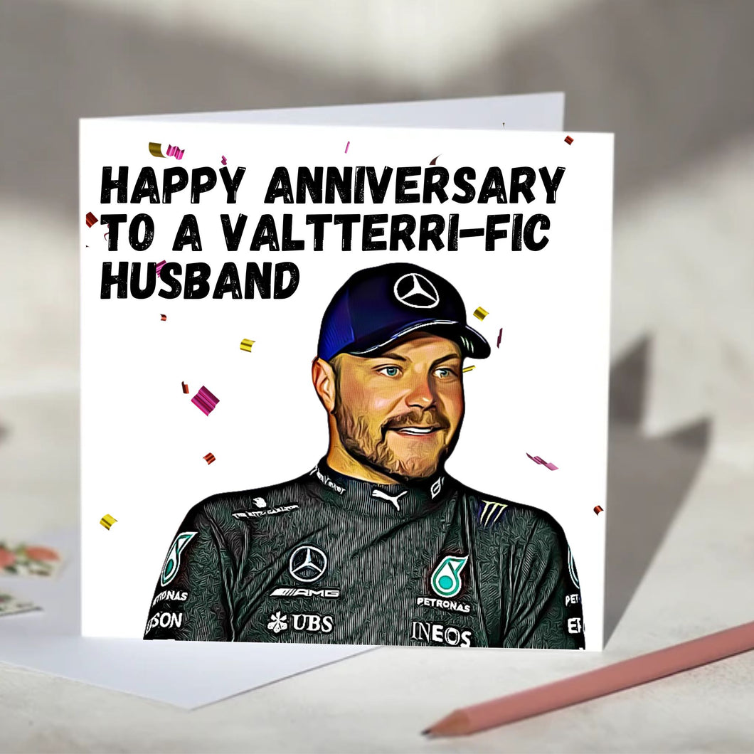 Valtteri Bottas Valtterrific Father's Day, Mother's Day, Anniversary, Valentine's Day Card