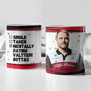 Single, Taken, Mentally Dating Sergio Perez F1 Mug Gift