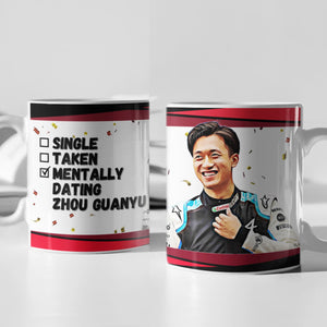 Single, Taken, Mentally Dating Lando Norris F1 Mug Gift