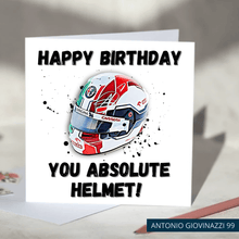 Load image into Gallery viewer, Happy Birthday You Absolute Helmet Funny F1 Birthday Card
