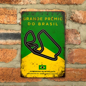 Interlagos Wall Art Brazilian Grand Prix Poster Brasil Sao 