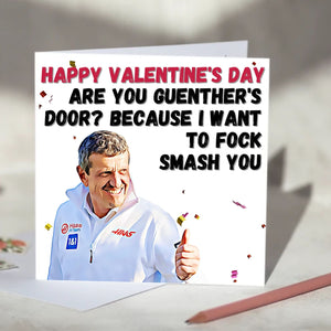 Guenther Steiner Fock Smash Door F1 Card