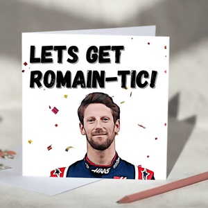 Romain Grosjean Lets Get Romantic F1 Card