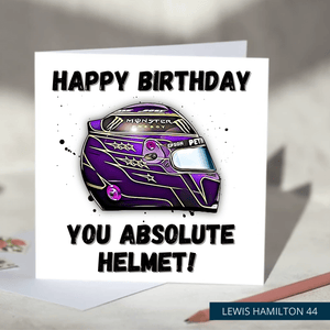 Happy Birthday You Absolute Helmet Funny F1 Birthday Card