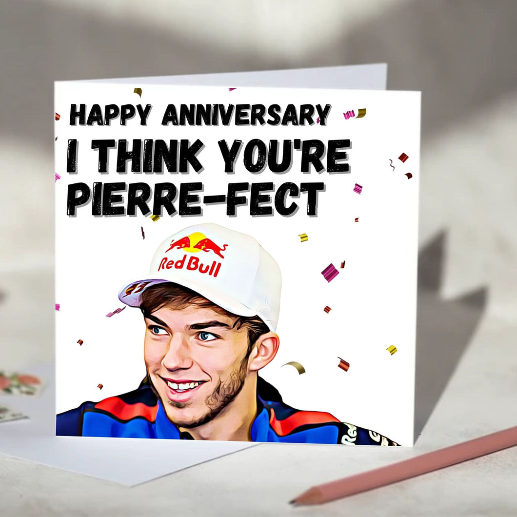 Pierre Gasly I Think You're Pierre-fect F1 Card