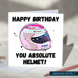 Happy Birthday You Absolute Helmet Funny F1 Birthday Card